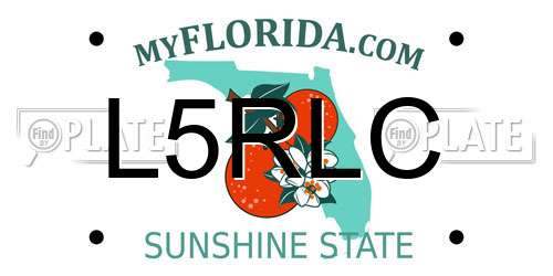 L5RLC Florida License Plate