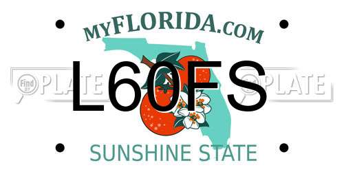 L60FS Florida License Plate