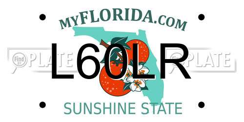 L60LR Florida License Plate