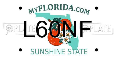 L60NF Florida License Plate