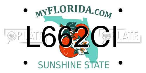 L662CI Florida License Plate