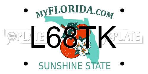 L68TK Florida License Plate
