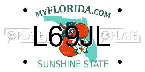 L69JL Florida License Plate