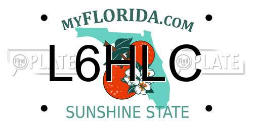 L6HLC Florida License Plate