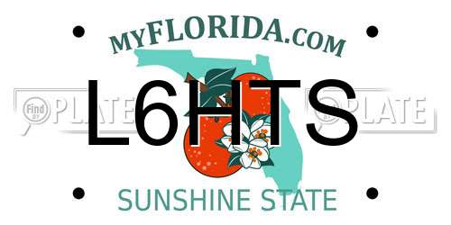 L6HTS Florida License Plate