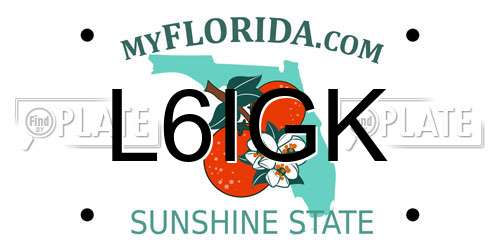 L6IGK Florida License Plate