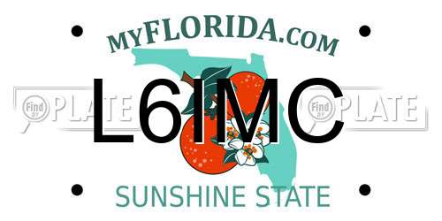 L6IMC Florida License Plate