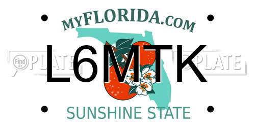 L6MTK Florida License Plate