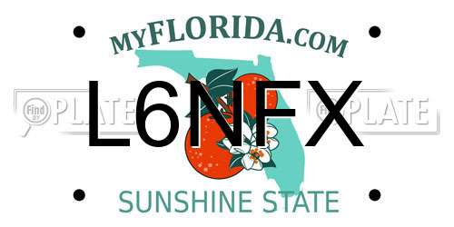 L6NFX Florida License Plate
