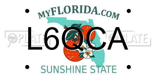 L6QCA Florida License Plate