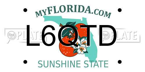 L6QTD Florida License Plate