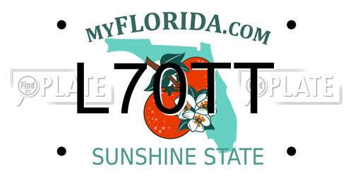 L70TT Florida License Plate