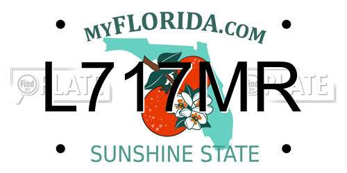 L717MR Florida License Plate