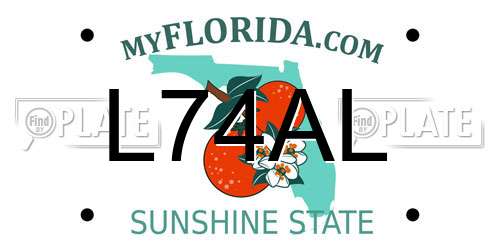 L74AL Florida License Plate
