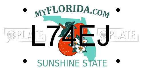 L74EJ Florida License Plate