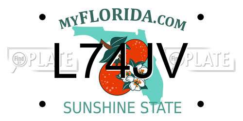 L74JV Florida License Plate