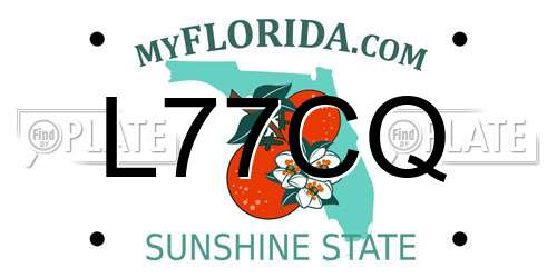 L77CQ Florida License Plate