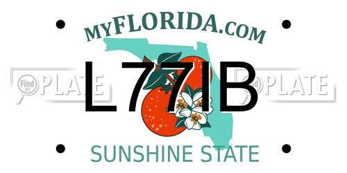 L77IB Florida License Plate