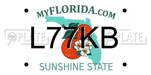 L77KB Florida License Plate