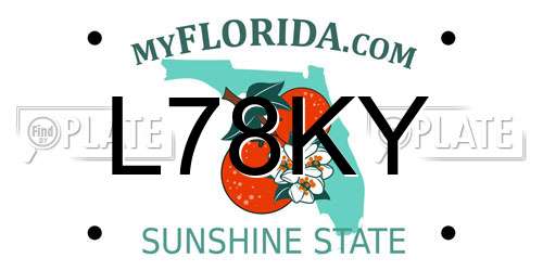 L78KY Florida License Plate