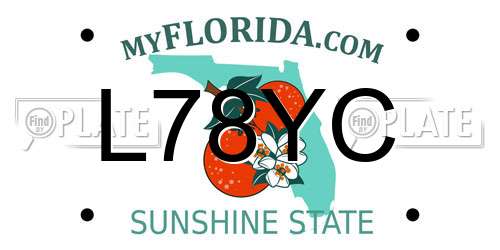L78YC Florida License Plate