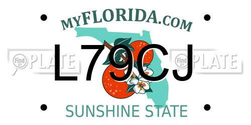 L79CJ Florida License Plate