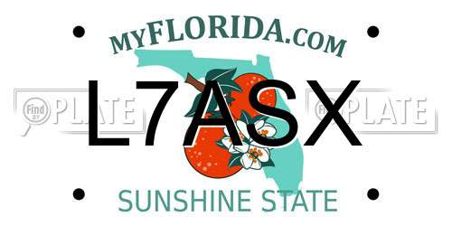 L7ASX Florida License Plate