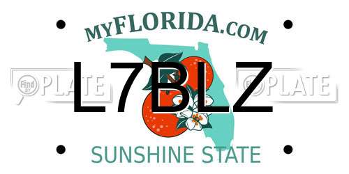 L7BLZ Florida License Plate