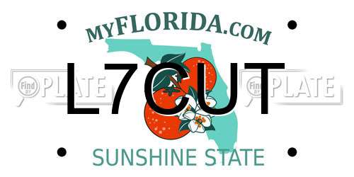 L7CUT Florida License Plate