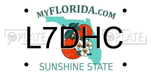 L7DHC Florida License Plate