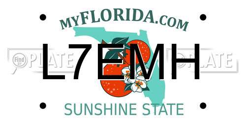 L7EMH Florida License Plate