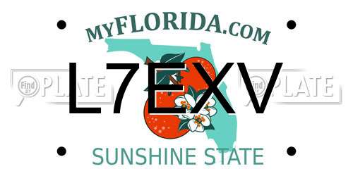L7EXV Florida License Plate