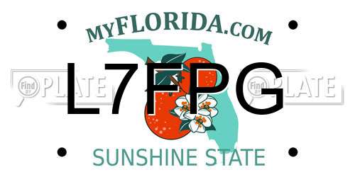 L7FPG Florida License Plate