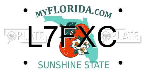 L7FXC Florida License Plate