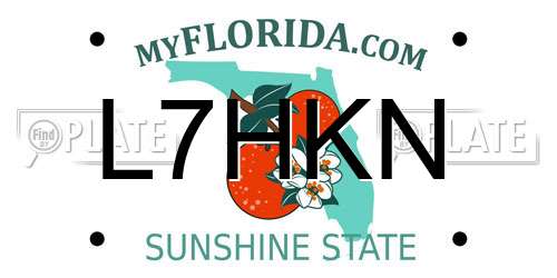L7HKN Florida License Plate