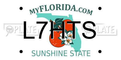 L7HTS Florida License Plate