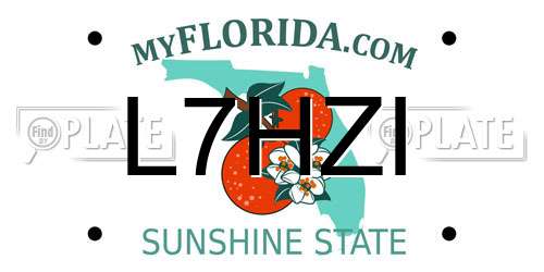 L7HZI Florida License Plate