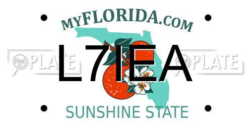 L7IEA Florida License Plate