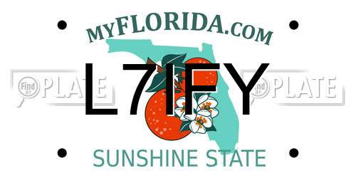 L7IFY Florida License Plate