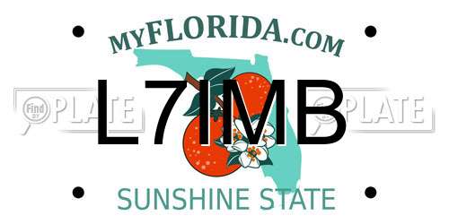 L7IMB Florida License Plate