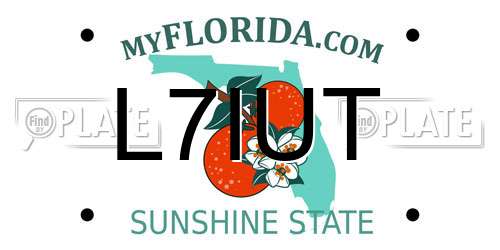 L7IUT Florida License Plate