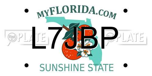 L7JBP Florida License Plate