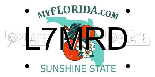 L7MRD Florida License Plate