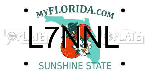 L7NNL Florida License Plate