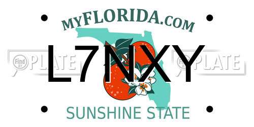 L7NXY Florida License Plate