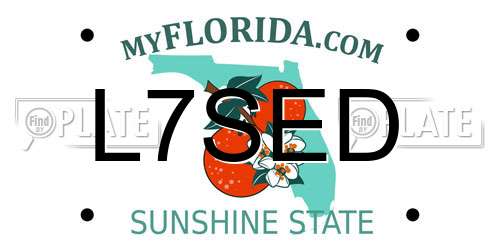 L7SED Florida License Plate