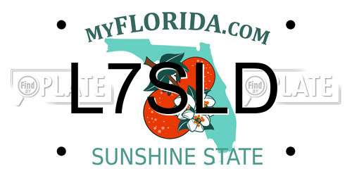 L7SLD Florida License Plate