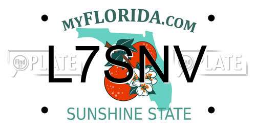 L7SNV Florida License Plate