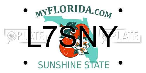 L7SNY Florida License Plate