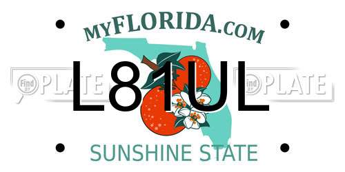 L81UL Florida License Plate